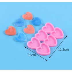 Moule en Silicone de 6 formes Coeurs