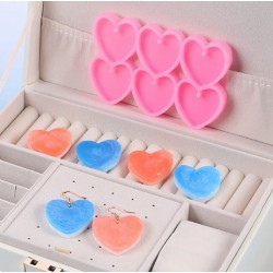 Moule en Silicone de 6 formes Coeurs