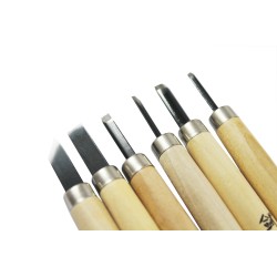 6 Outil de Gravure Gouges Artisanat Sculpture