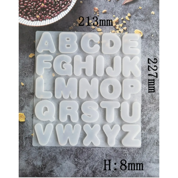 Moule en silicone Alphabet Lettres majuscules