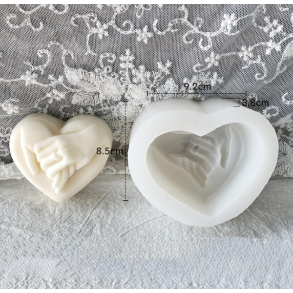 Moule en résine de silicone fait à la main avec joli motif 3D