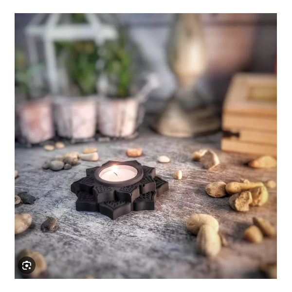 Moule Porte-Bougie Chauffe-Plat ,Lotus