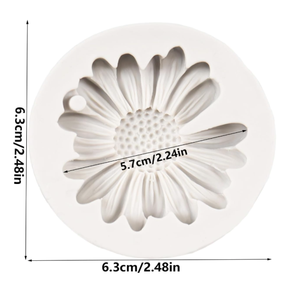 Moule en silicone en forme de fleur de chrysanthème