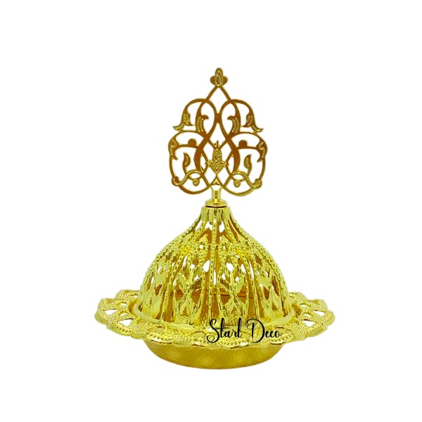 Mabkhara doré arabesque