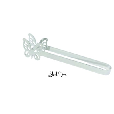 Pince papillion argent