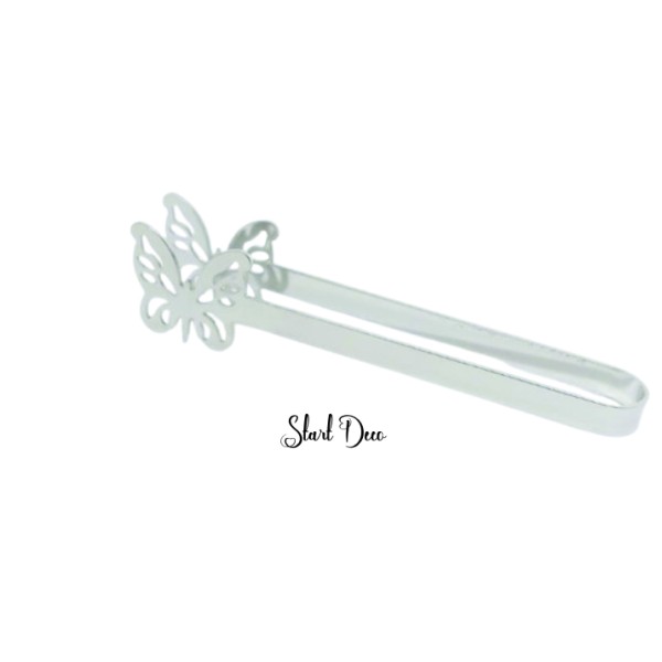 Pince papillion argent