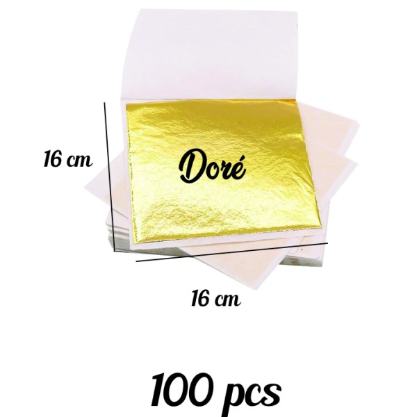 Feuille d'or 100 pcs