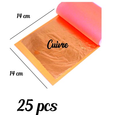 Feuille cuivre 25 pcs