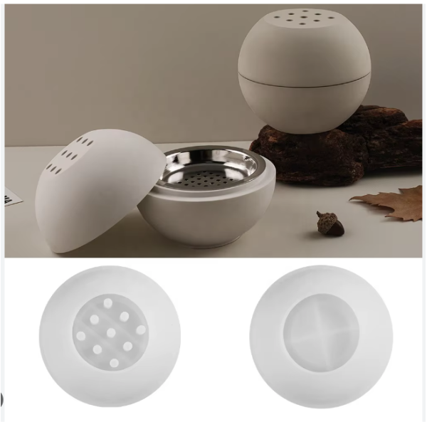 Moule en Silicone pour Boule de Ciment Brûleur