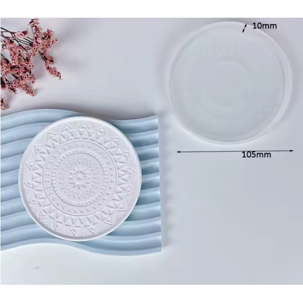 Moule en Silicone forme rond texturé