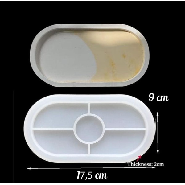 Moule en Silicone plateau forme ovale