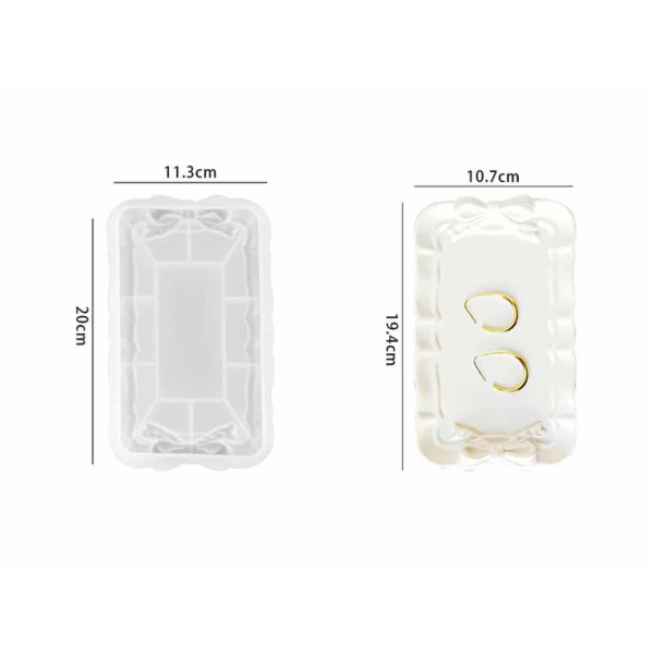 Moule  Silicone rectangulaire avec noeud