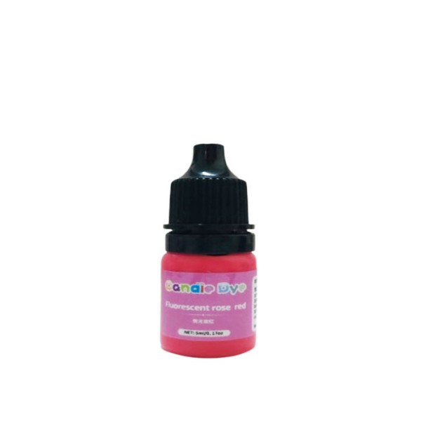 Fluorescent rose- red  5 ml  teinture de bougies