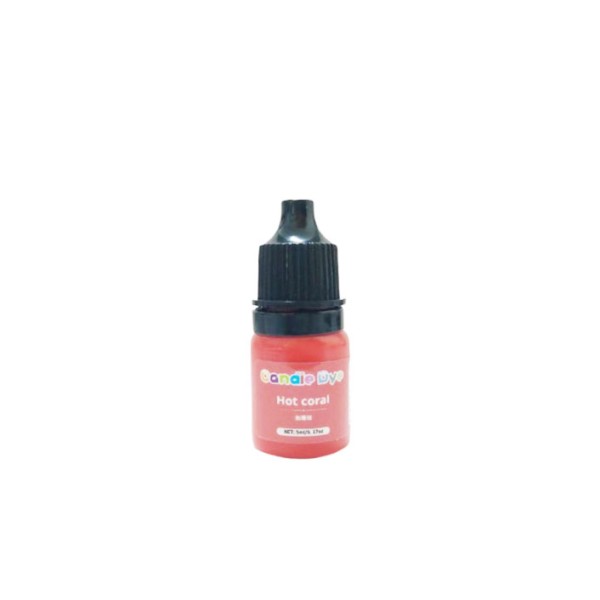 Hot coral 5 ml  teinture de bougies