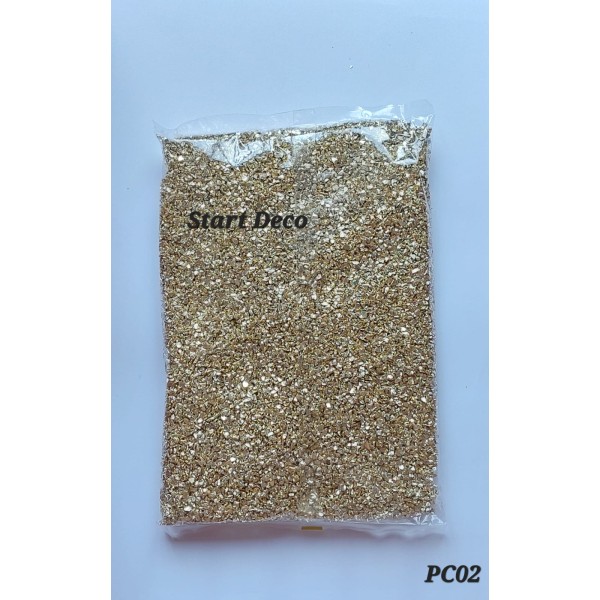 Gold clair  450 gr Pierres concassées métalliques