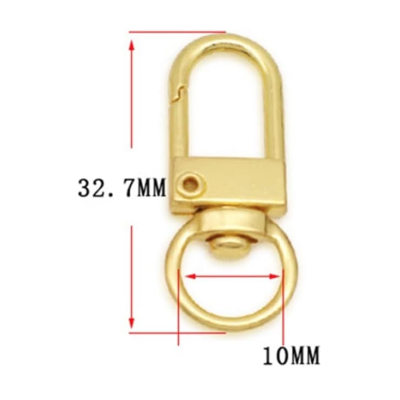 Lot  de 4 Fermoire doré...