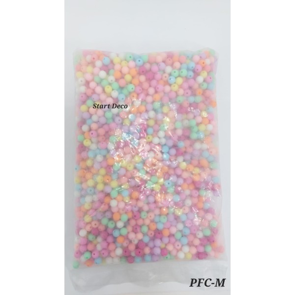 Perles multicolor  8 MM Réf : PFC_M