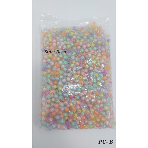 Perles multicolor  8 MM Réf : PC-B