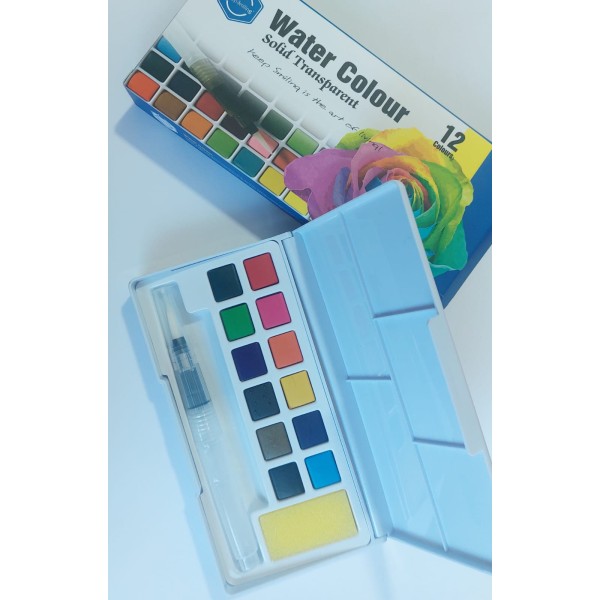 Set de  12 Aquarelle - Keep Smiling