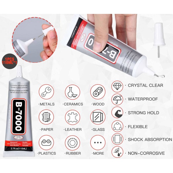 Colle B-7000  artisanale pour la fabrication de bijoux Multi-Function