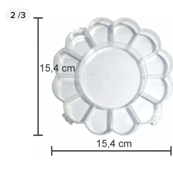 Ref 2522/5 boite plastique de rangement bijoux