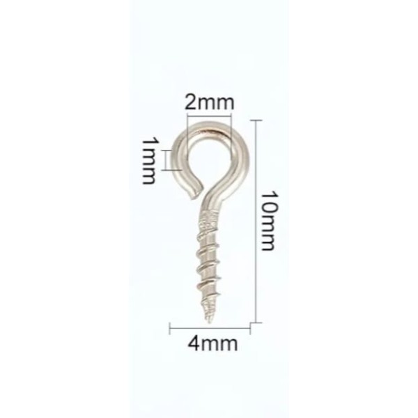Lot de mini œillets à visser en métal (argent)  Donnez votre avis