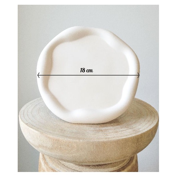 Plat rond irréglière   Ref: CnK-28