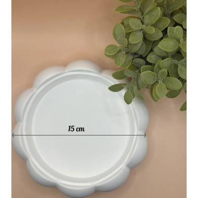 Plat rond forme fleur...