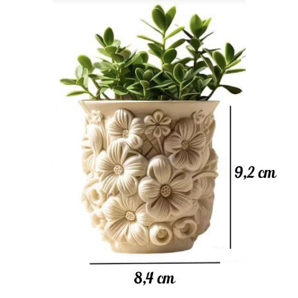 Pot texture fleur  Ref: CnK-47