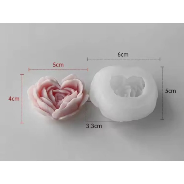 Moule silicone à fleurs d'amour