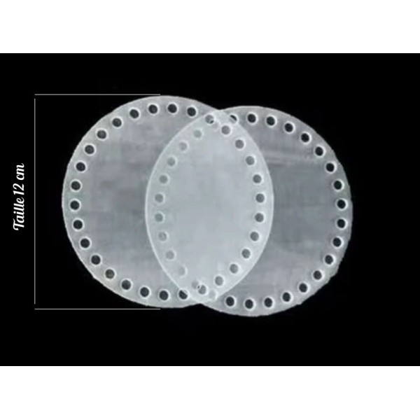 Lot de 2 Disques Plexi taille 12 cm