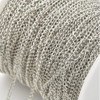 Chaîne gourmette argent