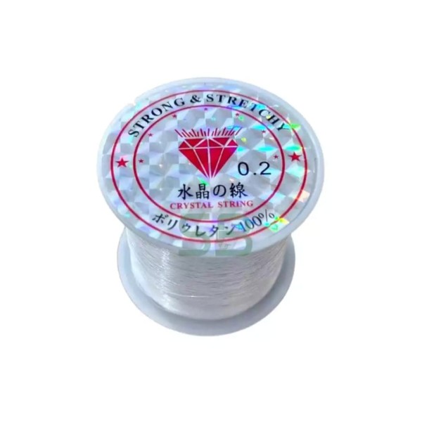 Bobine  fil  de nylon 0.2 transparent/invisible