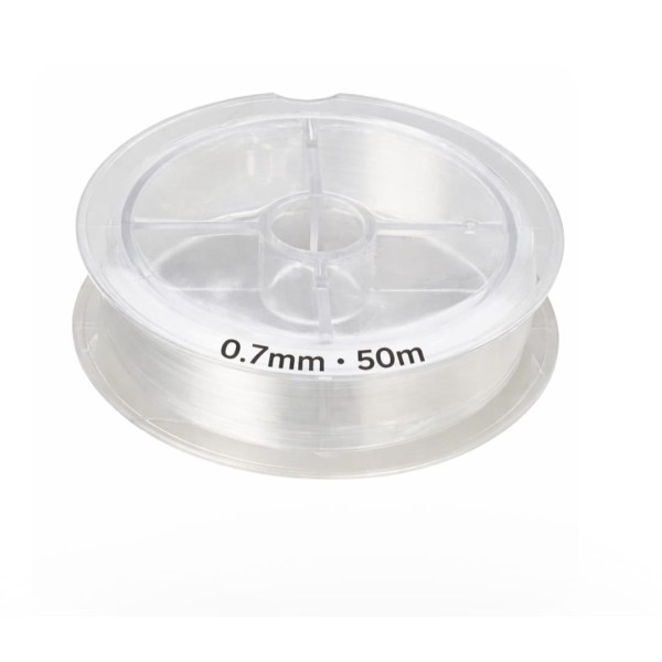 Bobine  fil  de nylon 0.6 transparent/invisible (50M)