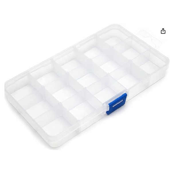 Ref 2522/2 boite plastique de rangement bijoux