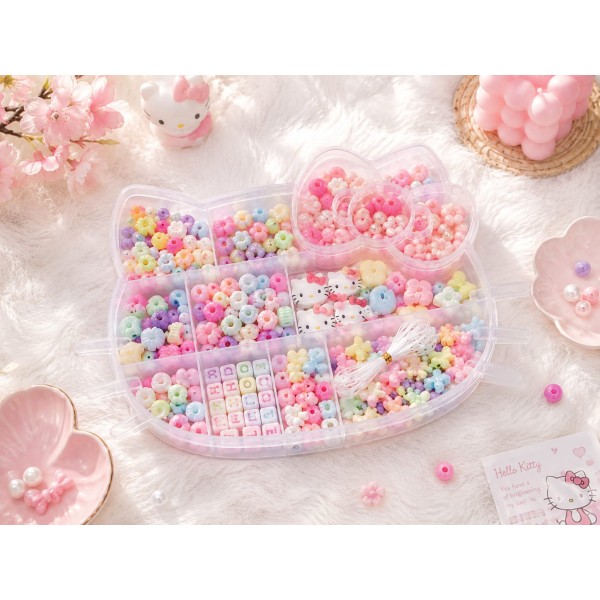 kit de bijoux boite forme Hello Kitty