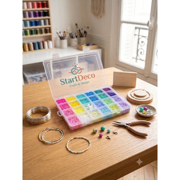kit bijoux boite forme rectangulaire GM varié