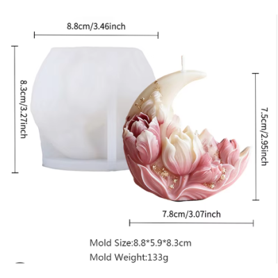 Moon Tulip Fleur Silicone