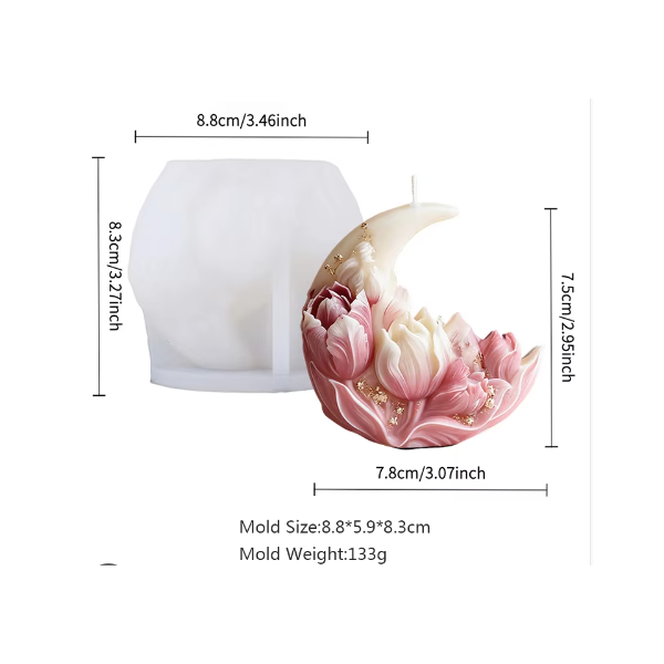 Moon Tulip Fleur Silicone