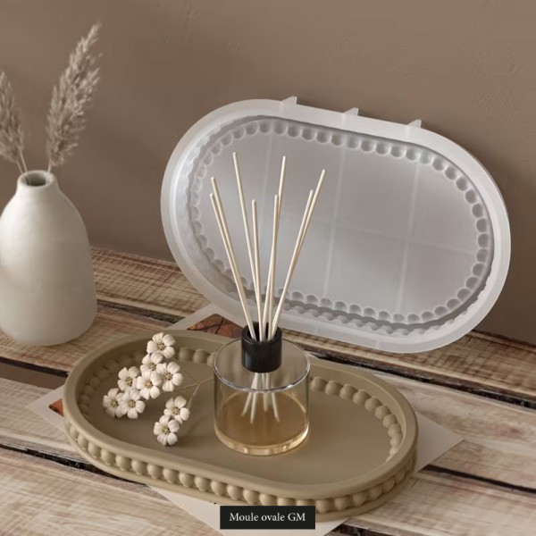 Moule plateau ovale décoratif GM