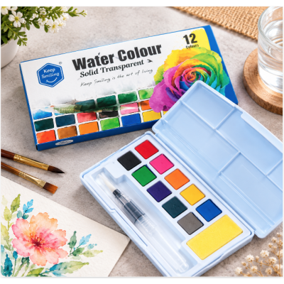 🎨 Set de 12 Aquarelles –...