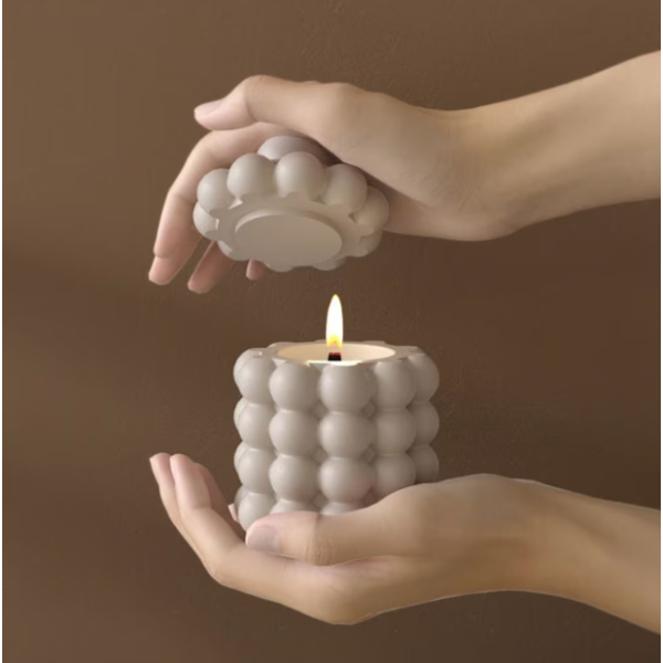 Boîte / Pot "Bubbles" à Bulles avec Couvercle